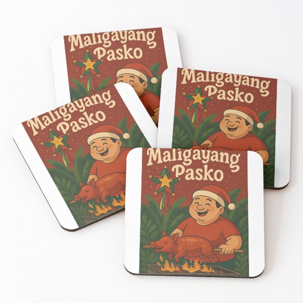 Item preview, Maligayang Pasko Filipino Christmas with Lechon and Parol designed and sold by Aryabek.