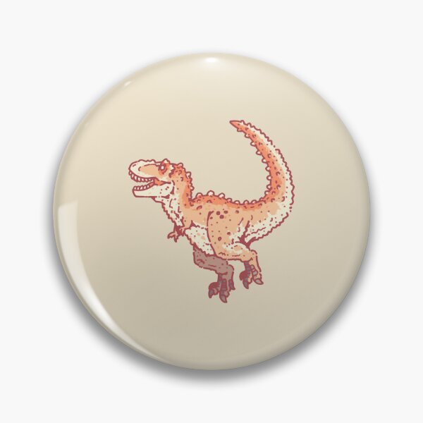 Item preview, Red Trex playful speckled cartoon dinosaur designed and sold by Magnificent Lizard.
