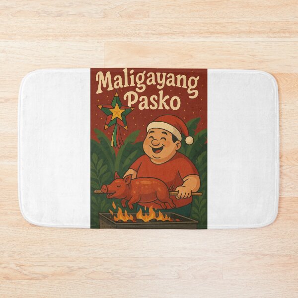 Artikelvorschau, Maligayang Pasko Filipino Christmas mit Lechon und Parol entworfen und verkauft von Aryabek.