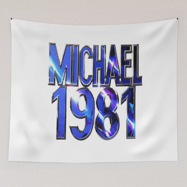 Item preview, Michael 1981 Retro Classic Birthday designed and sold by AlexLineArt.