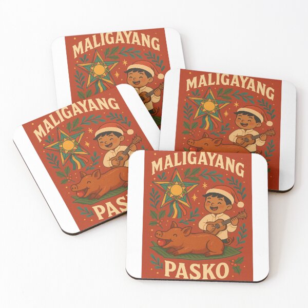 Item preview, Maligayang Pasko with Parol, Ukulele, and Lechon designed and sold by Aryabek.