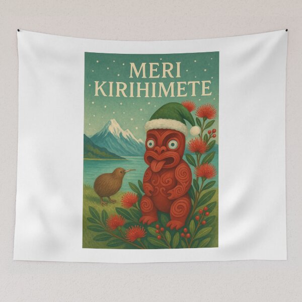 Item preview, Meri Kirihimete New Zealand Maori Christmas designed and sold by Aryabek.