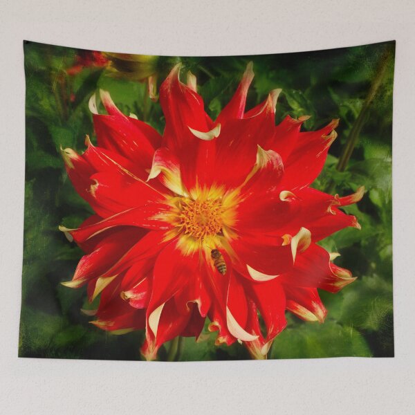 Item preview, Dahlia and a bee designed and sold by Maxiverse.