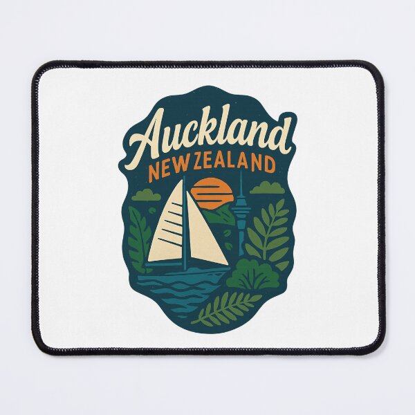 Item preview, Auckland New Zealand Nautical Sunset Scene designed and sold by Aryabek.