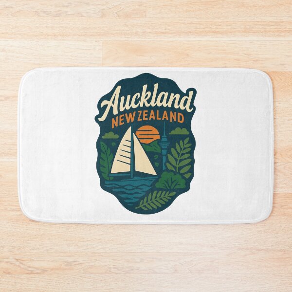 Item preview, Auckland New Zealand Nautical Sunset Scene designed and sold by Aryabek.
