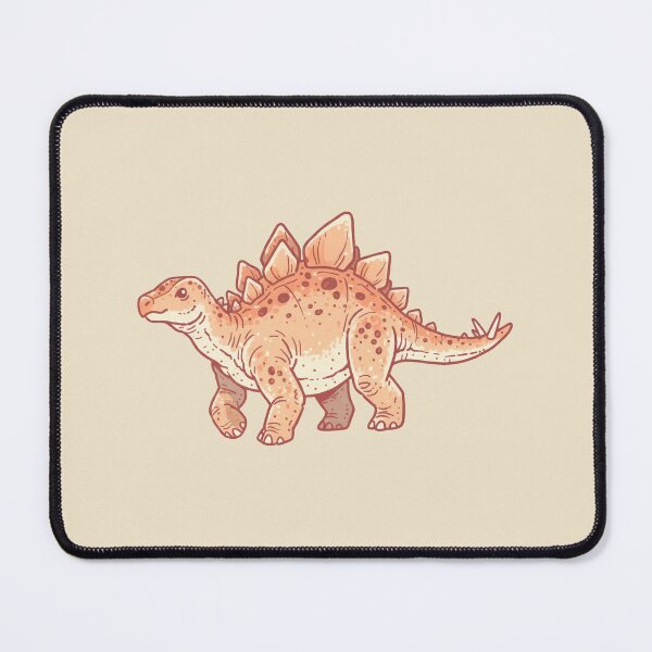 Item preview, Red Stegosaurus, warm speckled dinosaur illustration designed and sold by Magnificent Lizard.
