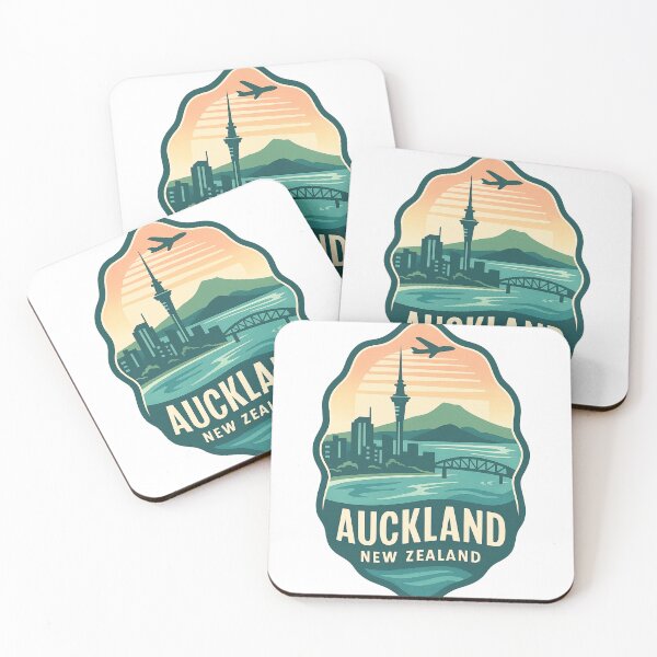 Item preview, Auckland Cityscape with Sky Tower and Plane designed and sold by Aryabek.