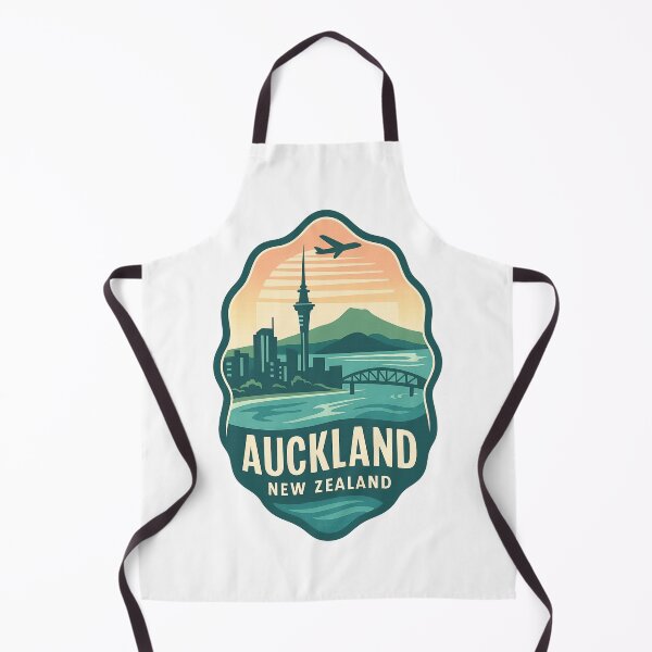 Item preview, Auckland Cityscape with Sky Tower and Plane designed and sold by Aryabek.