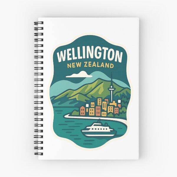 Item preview, Wellington City and Harbour with Ferry designed and sold by Aryabek.