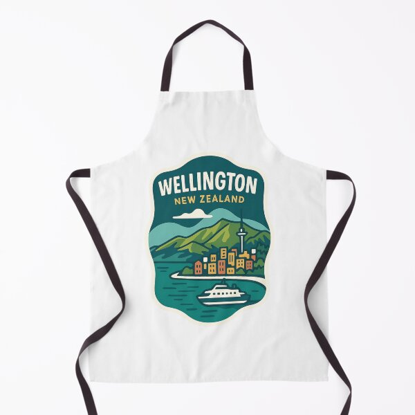 Item preview, Wellington City and Harbour with Ferry designed and sold by Aryabek.