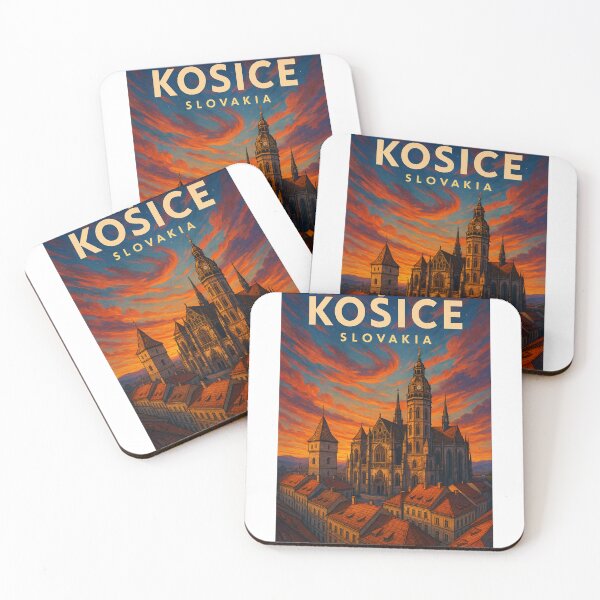 Item preview, Košice Slovakia – Historic Skyline and Cathedral View designed and sold by Aryabek.