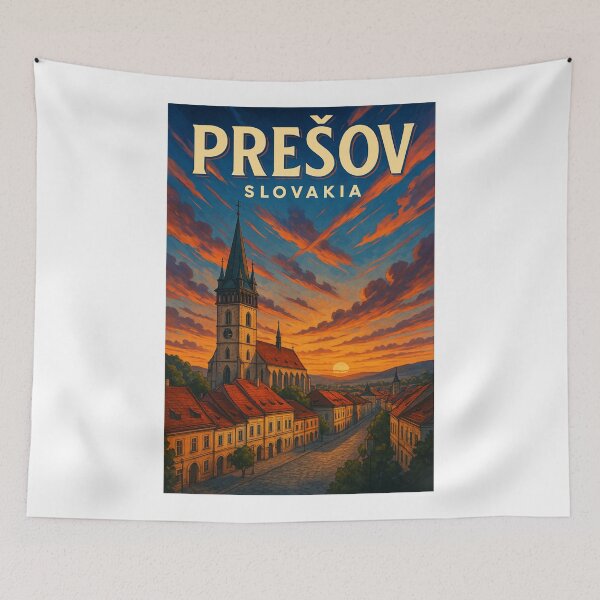 Item preview, Prešov Slovakia – Evening Glow over St. Nicholas Church designed and sold by Aryabek.