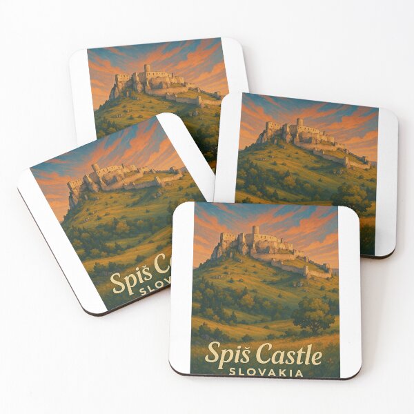 Item preview, Spiš Castle Slovakia – Sunset over Slovak National Treasure designed and sold by Aryabek.