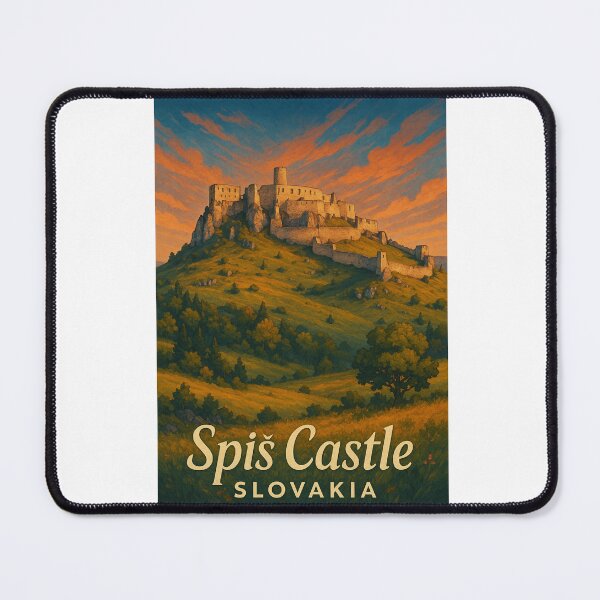 Item preview, Spiš Castle Slovakia – Sunset over Slovak National Treasure designed and sold by Aryabek.