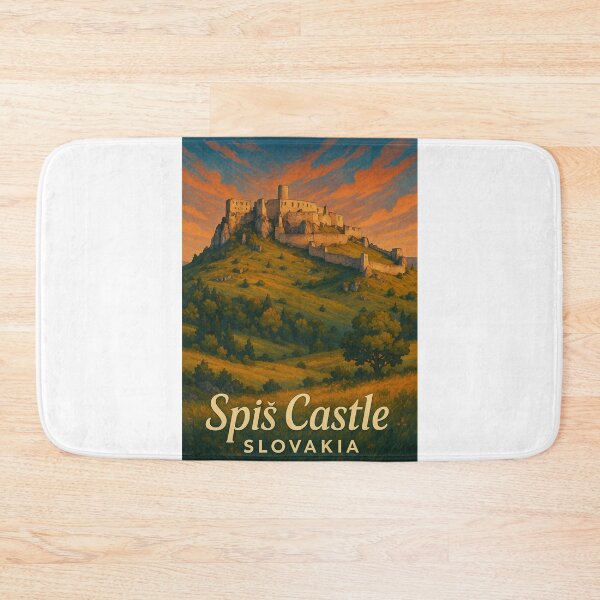 Item preview, Spiš Castle Slovakia – Sunset over Slovak National Treasure designed and sold by Aryabek.