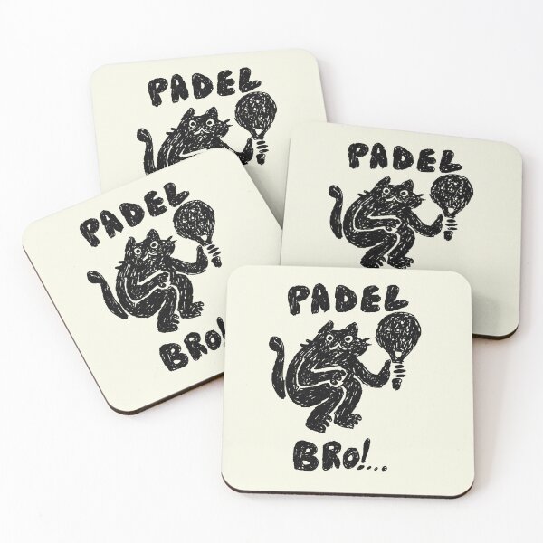 Item preview, Padel Bro Cat: Funny Doodle Sketch for Padel Tennis Lovers designed and sold by RNASstuff.