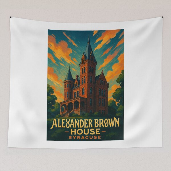 Item preview, Alexander Brown House – Victorian Syracuse Skyline designed and sold by Aryabek.