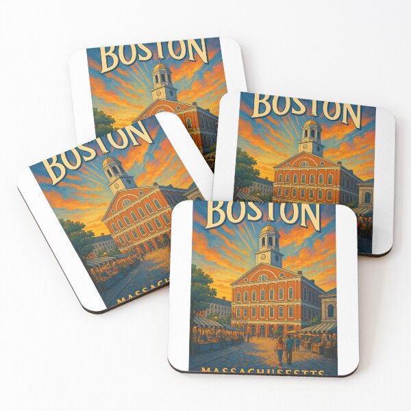 Item preview, Boston Massachusetts – Faneuil Hall at Sunset designed and sold by Aryabek.