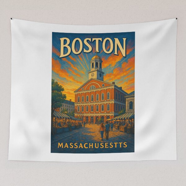 Item preview, Boston Massachusetts – Faneuil Hall at Sunset designed and sold by Aryabek.
