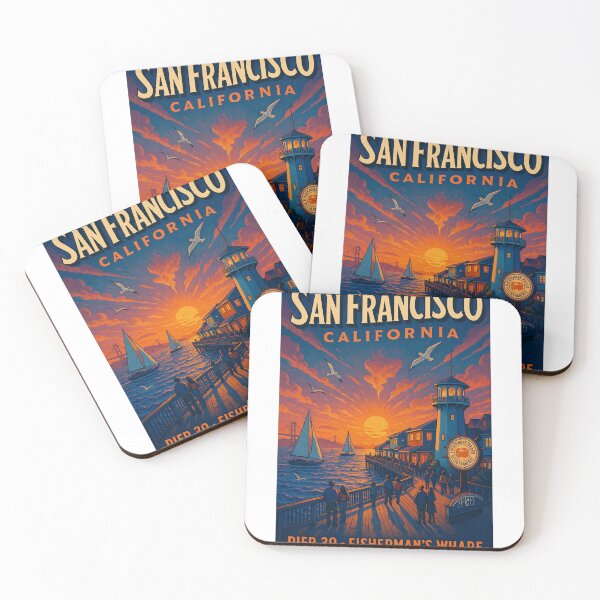 Item preview, Pier 39 San Francisco – Fisherman’s Wharf at Sunset designed and sold by Aryabek.