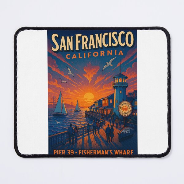 Item preview, Pier 39 San Francisco – Fisherman’s Wharf at Sunset designed and sold by Aryabek.