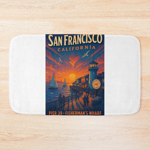 Item preview, Pier 39 San Francisco – Fisherman’s Wharf at Sunset designed and sold by Aryabek.