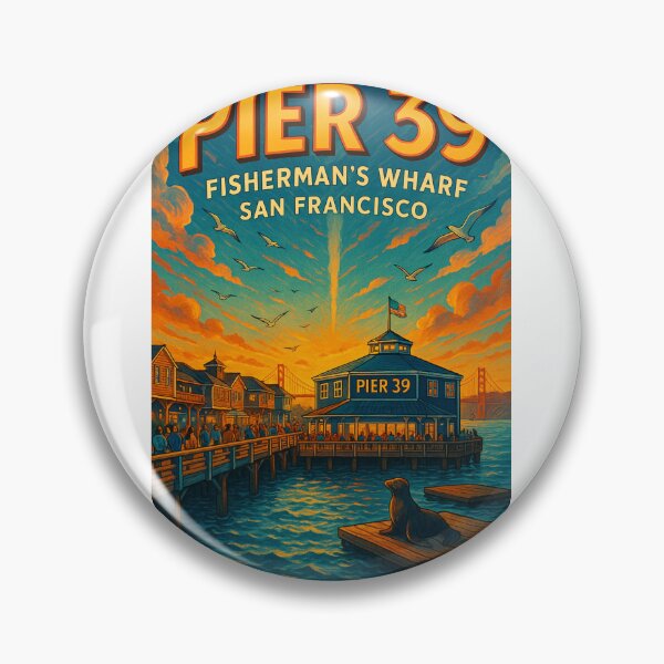 Item preview, Pier 39 San Francisco – Golden Gate Sunset and Boardwalk designed and sold by Aryabek.