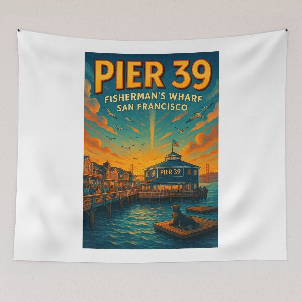 Item preview, Pier 39 San Francisco – Golden Gate Sunset and Boardwalk designed and sold by Aryabek.