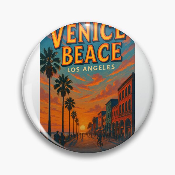 Item preview, Venice Beach Los Angeles – Sunset on Ocean Front Walk designed and sold by Aryabek.