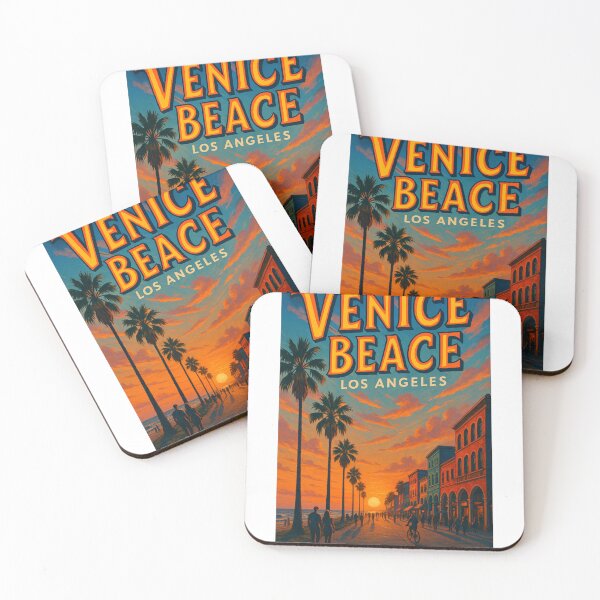 Item preview, Venice Beach Los Angeles – Sunset on Ocean Front Walk designed and sold by Aryabek.