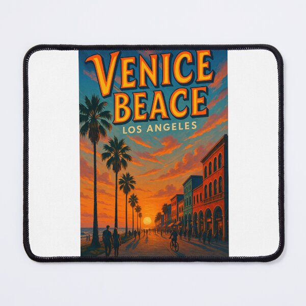 Item preview, Venice Beach Los Angeles – Sunset on Ocean Front Walk designed and sold by Aryabek.