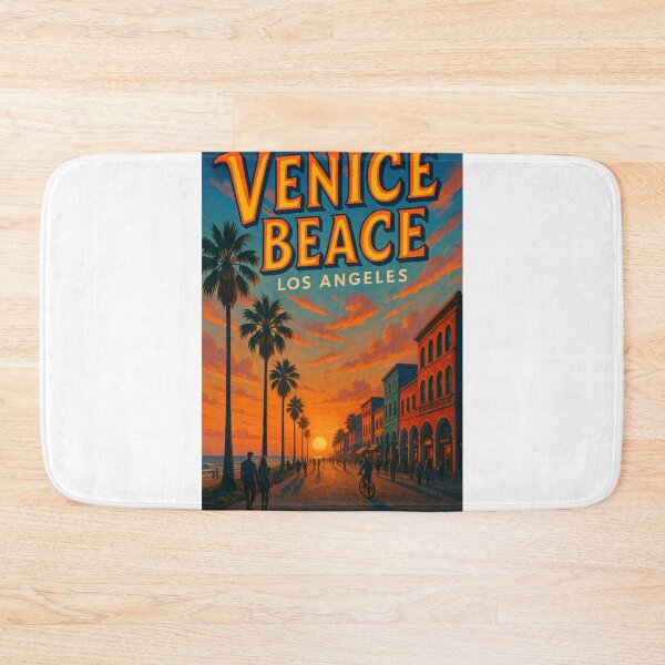 Item preview, Venice Beach Los Angeles – Sunset on Ocean Front Walk designed and sold by Aryabek.