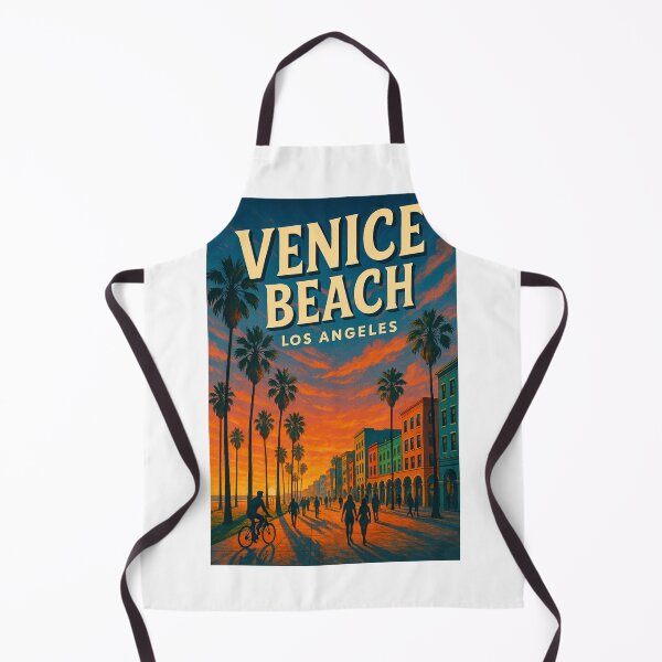 Item preview, Venice Beach Los Angeles – Palm Trees and Boardwalk Glow designed and sold by Aryabek.