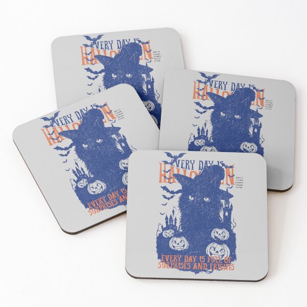 Item preview, Every Day is Halloween – Vintage Spooky Cat Silhouette 02 designed and sold by Amoutique.