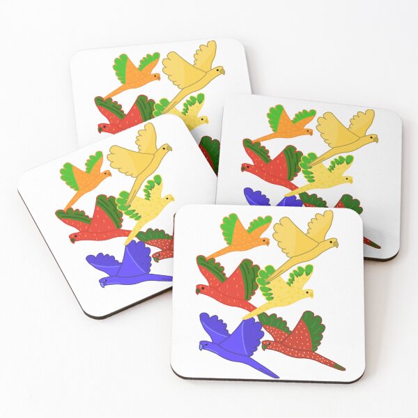 Item preview, Fruit macaw flock flying designed and sold by TheDragonAviary.