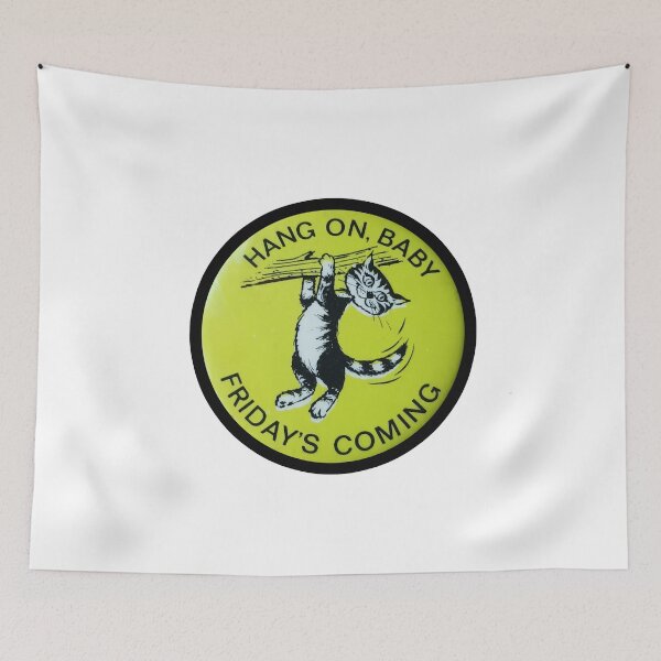 Item preview, Vintage Hang On Friday's Coming designed and sold by QuayTradingCo.