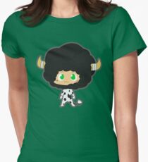 Lambo 10th vongola lighting guardian Women's Fitted T-Shirt