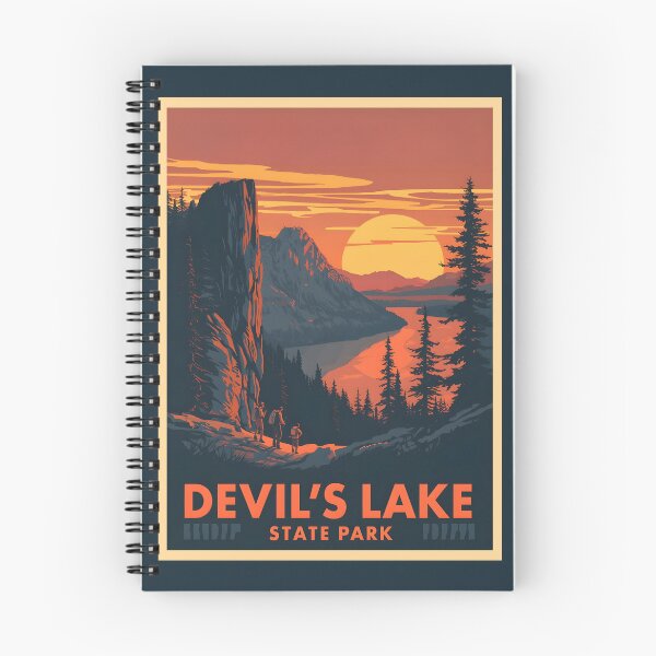 Item preview, A Vintage Travel Illustration of Devil's Lake State Park - Wisconsin  designed and sold by GoodOldVintage.