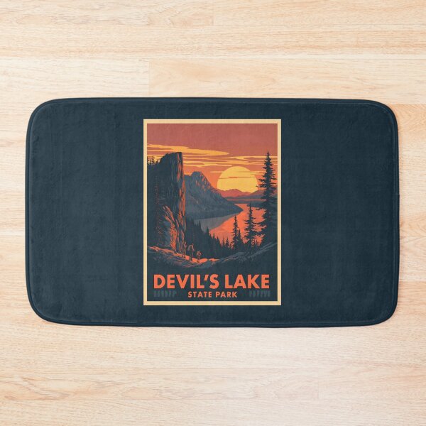 Item preview, A Vintage Travel Illustration of Devil's Lake State Park - Wisconsin  designed and sold by GoodOldVintage.