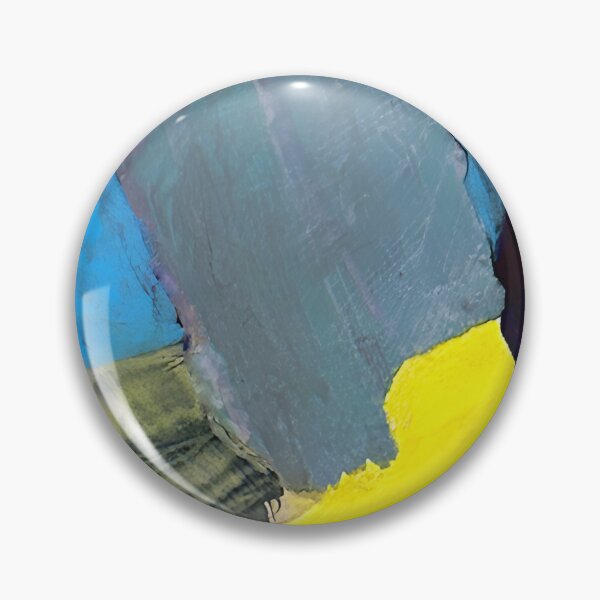Item preview, Abstract Expressionist Painting in Blue, Yellow & Gray  designed and sold by donwillisjrart.