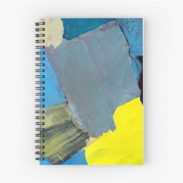 Item preview, Abstract Expressionist Painting in Blue, Yellow & Gray  designed and sold by donwillisjrart.