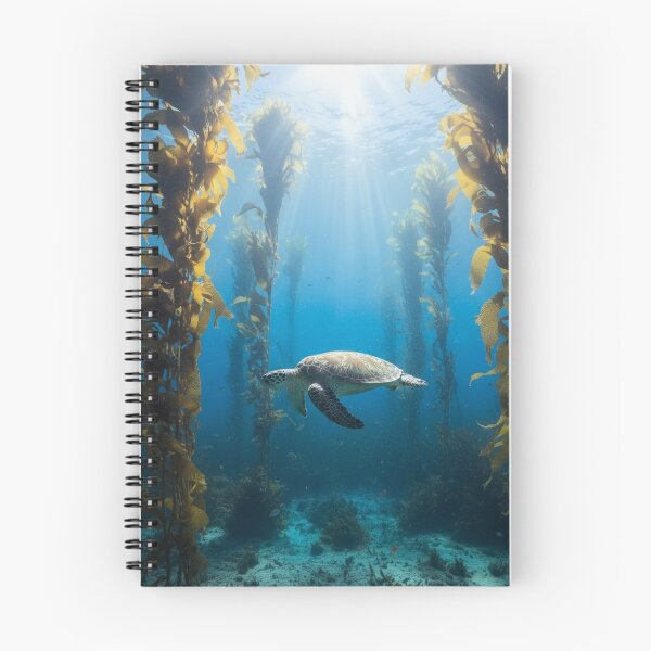 Item preview, Turtle swimming through kelp designed and sold by AnthonyThomas.