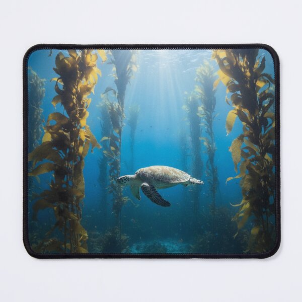 Item preview, Turtle swimming through kelp designed and sold by AnthonyThomas.