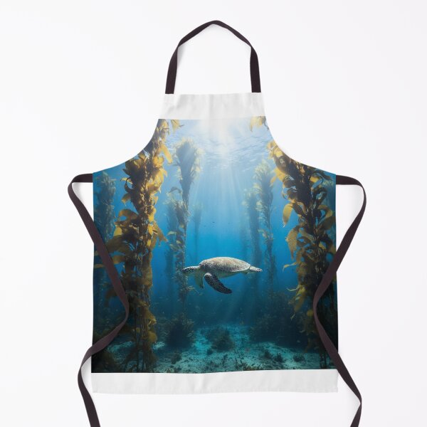 Item preview, Turtle swimming through kelp designed and sold by AnthonyThomas.