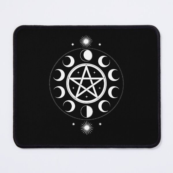 Item preview, Moon Phases Pentacle – Occult and Wiccan Symbol Design designed and sold by DeesDeesigns.