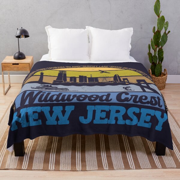 Item preview, Wildwood Crest New Jersey Sunset Retro Vintage Local Pride Logo designed and sold by CRHPOD20.