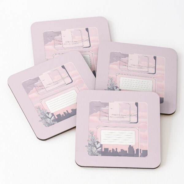 Item preview, Dreamy Sunset Floppy Disk designed and sold by LucianNight.