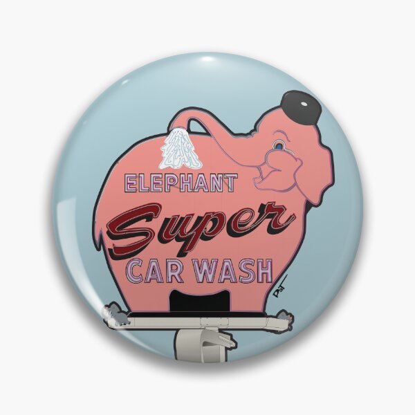 Item preview, Elephant Super Car Wash designed and sold by PatArtByKevin.