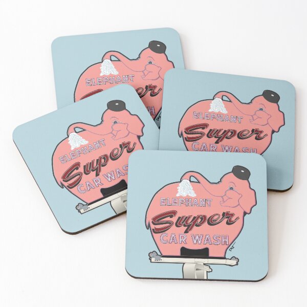 Item preview, Elephant Super Car Wash designed and sold by PatArtByKevin.