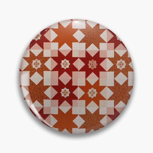Artikelvorschau, Moderner Wüstenquilt – Folk-Sternenmuster in Ton und Rose entworfen und verkauft von Wildbeat.